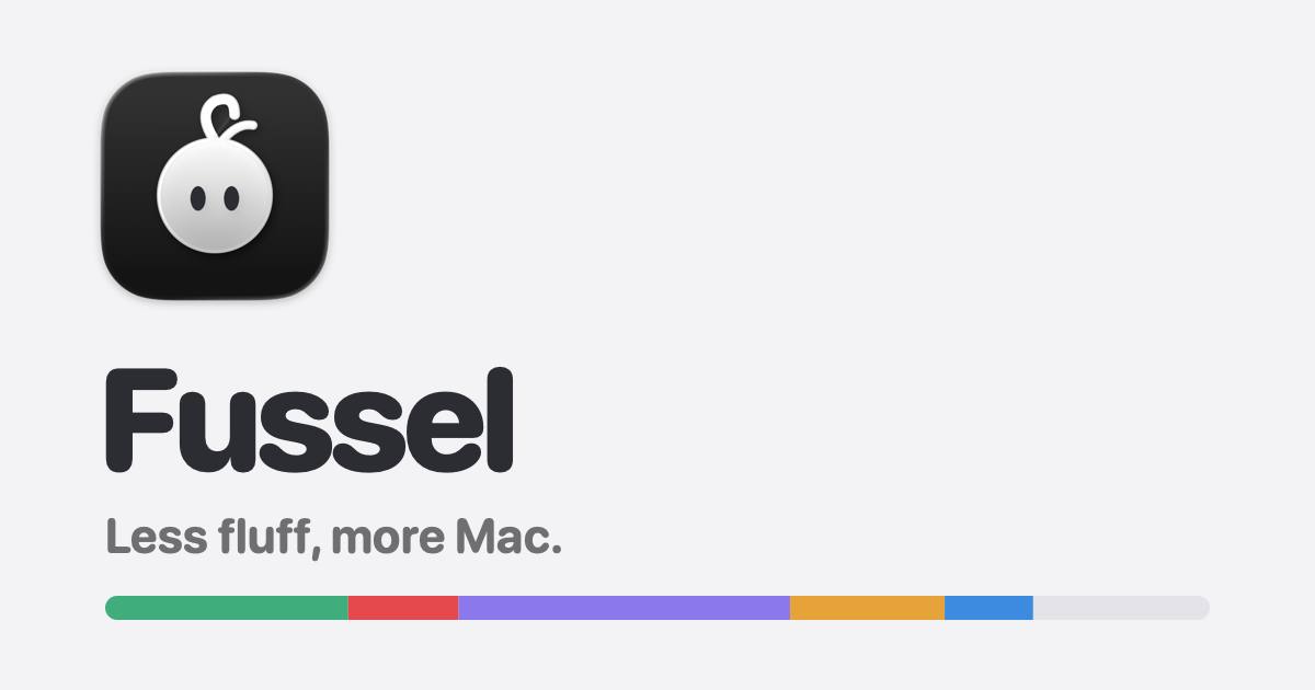 I made Fussel, a free and open-source Mac cleaner that moves everything to the Trash first and lets 
